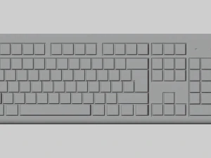 Computertastatur 3D Modell