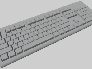 Computertastatur 3D Modell