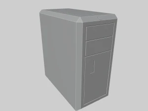 Комп'ютерна вежа 3D Модель