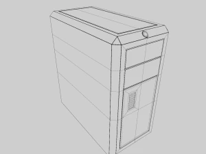 Комп'ютерна вежа 3D Модель