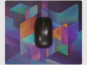 Computer Mouse and Pad 3D Model