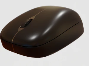 Computer Mouse and Pad 3D Model
