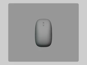 Computer Mouse and Pad 3D Model