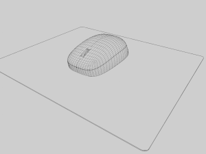 Computer Mouse and Pad Modello 3D