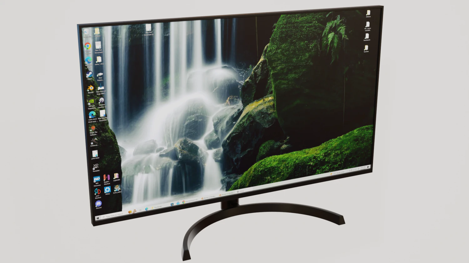 Computer Monitor 3D Model .c4d .max .obj .3ds .fbx .stl .blend 