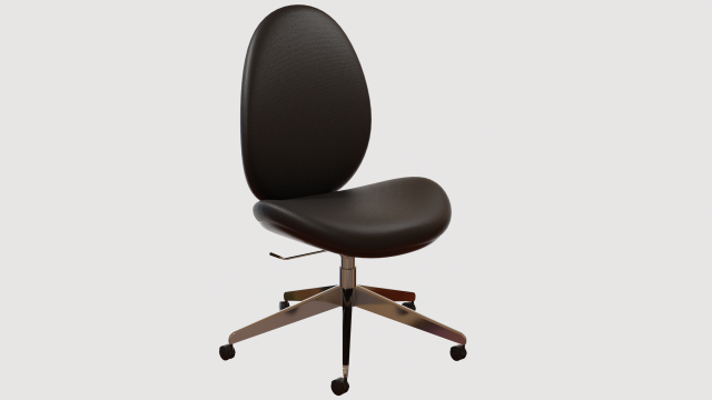 Computer Desk Chair Model 3D .c4d .max .obj .3ds .fbx .stl .blend 