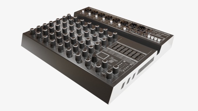Studio Sound Mixer Board 3D Model .c4d .max .obj .3ds .fbx .stl .blend 