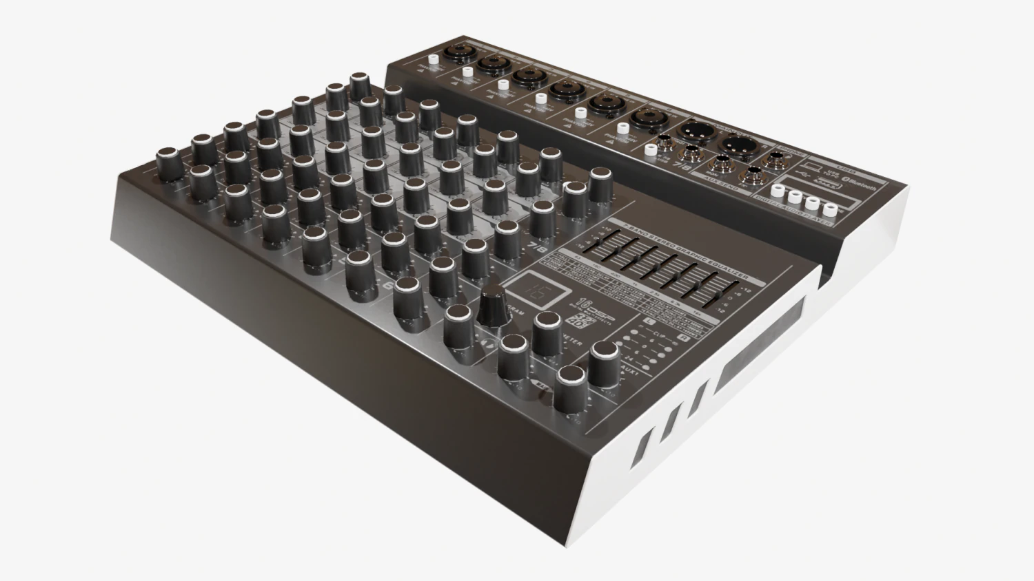 Studio Sound Mixer Board 3D Model .c4d .max .obj .3ds .fbx .stl .blend 
