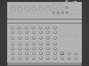 Studio Sound Mixer Board 3D Model