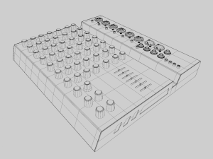 Studio Sound Mixer Board 3D Model