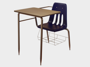 School Desk 3Dモデル