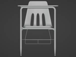 School Desk 3D मॉडल
