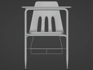 School Desk 3D Model