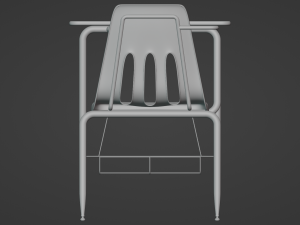 School Desk 3D मॉडल