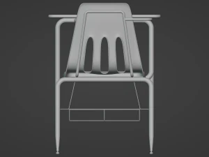 School Desk 3D Model