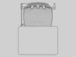 School Desk 3D Model