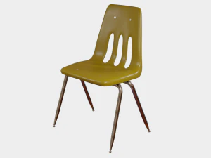 Classroom Chair 3D Model