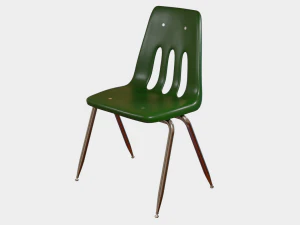 Classroom Chair 3D Model