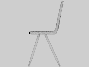 Classroom Chair 3D Model