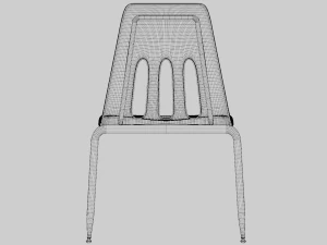 Classroom Chair 3D Model