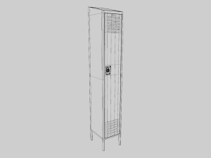 Locker 3D Model