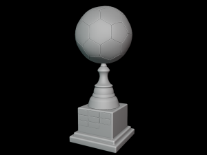 Soccer Trophy Modello 3D