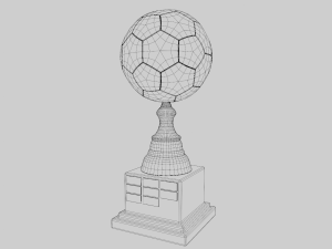 Soccer Trophy Modello 3D