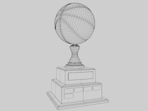 Basketball Trophy 3D Model