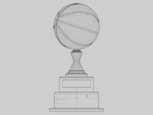 Basketball Trophy 3D Model
