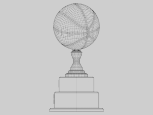 Basketball Trophy 3D Model