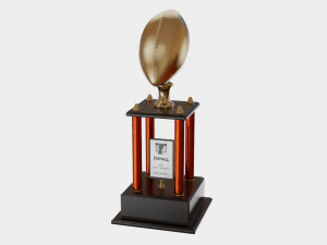 Football Trophy 3D Model