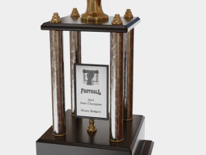Football Trophy 3D Model