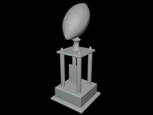 Football Trophy 3D Model