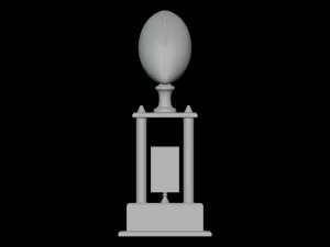 Football Trophy 3D Model