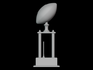 Football Trophy Model 3D