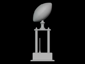 Football Trophy 3D Model