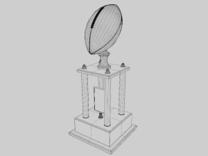 Football Trophy 3D Model