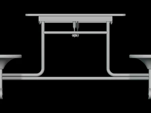 移动食堂桌 3D 模型