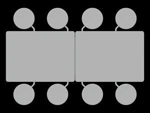 移动食堂桌 3D 模型