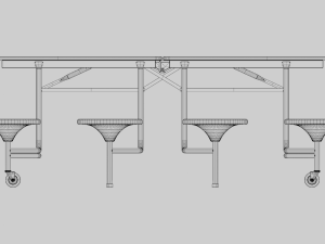 Mobile Cafeteria Table 3Dモデル