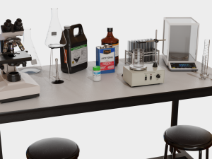 Science Equipment 3Dモデル