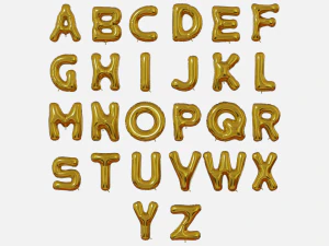 호일 풍선 편지 모음 3D 모델