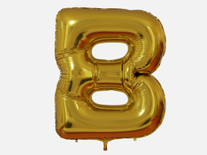 Foil Balloon Letters Collection 3D 모델