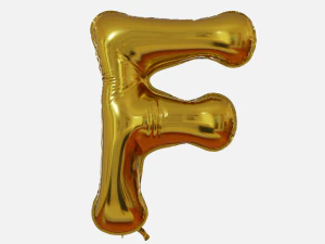 Foil Balloon Letters Collection 3D Model