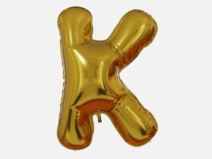 Foil Balloon Letters Collection 3D Model