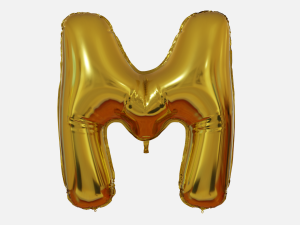 Foil Balloon Letters Collection 3D 모델