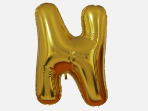 Foil Balloon Letters Collection 3D 모델