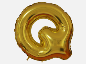 Foil Balloon Letters Collection 3D 모델