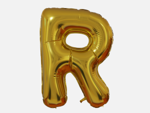 Foil Balloon Letters Collection 3D 모델