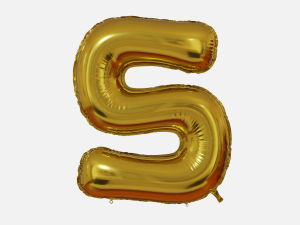 Foil Balloon Letters Collection 3D 모델